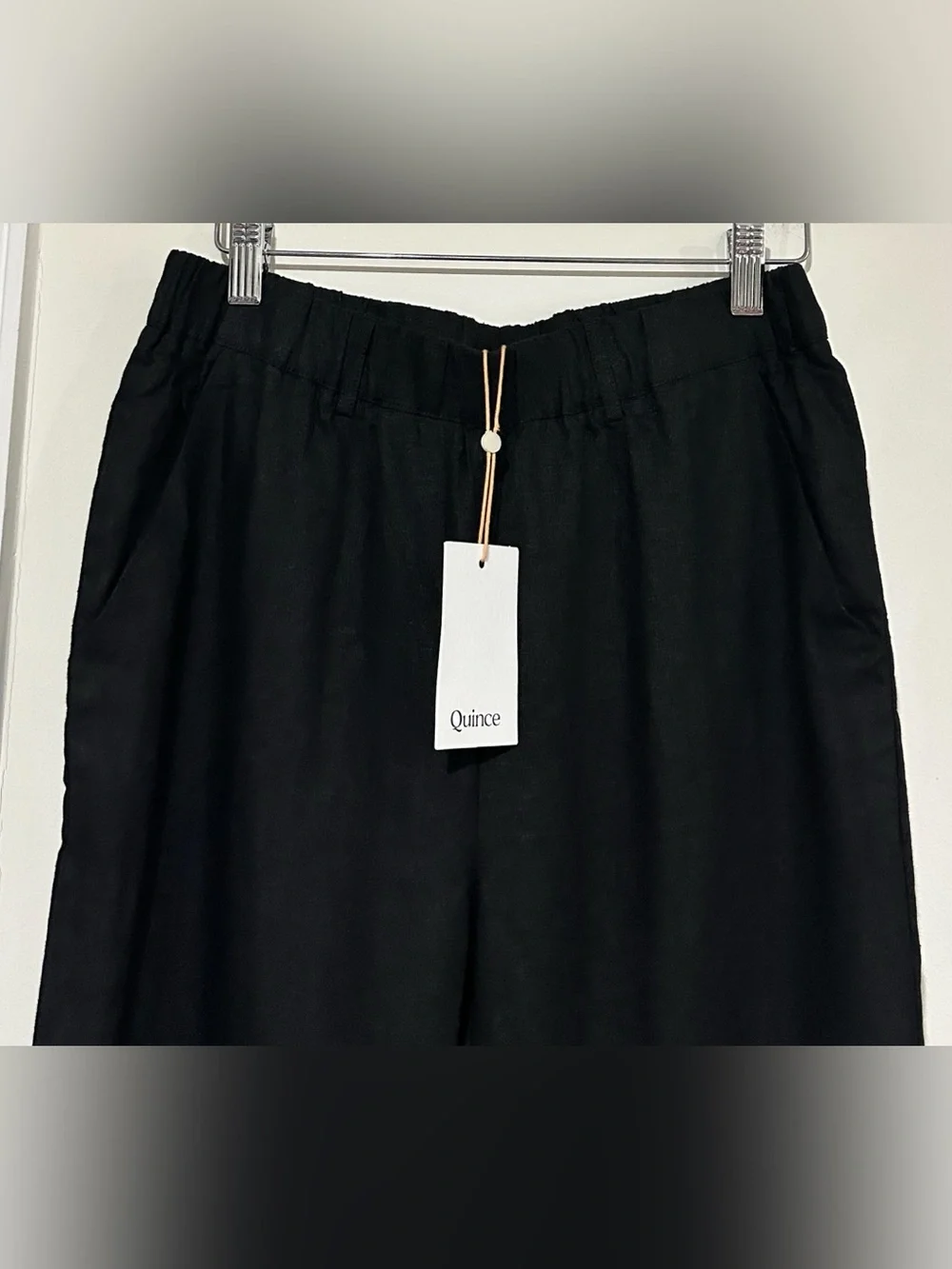 Quince 100% European Linen Wide Leg Pants 25”